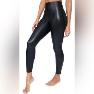 EUC - 90 Degree By Reflex Faux Leather - Super High Waist Legging - Size:XL